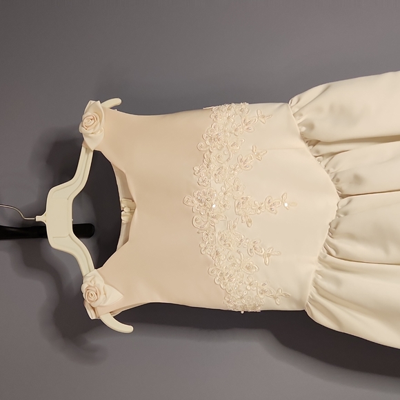 Mon Cheri Flower Girl Dress sz 8 - Picture 2 of 13